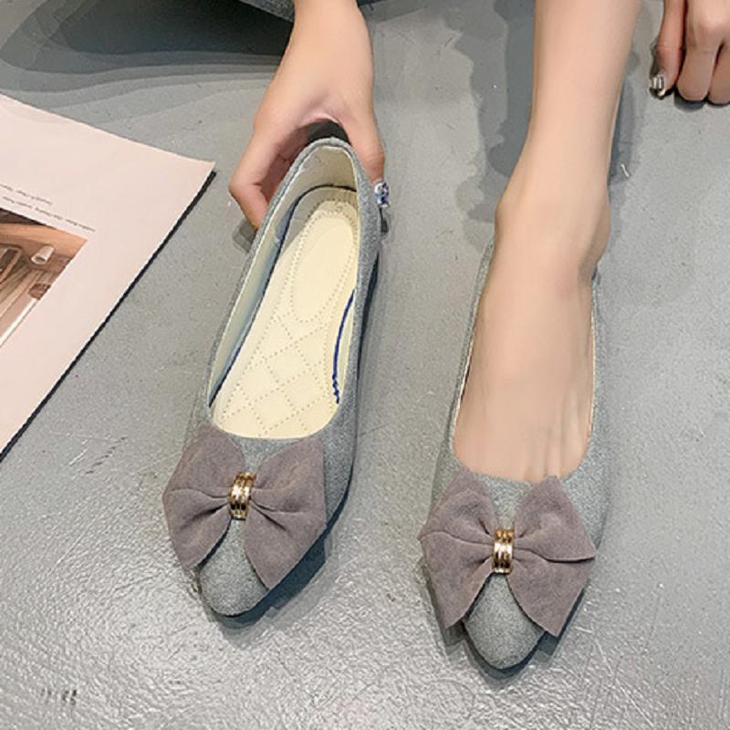 women fashion light weight bow tie slip on flat shoes for office ladies green summer shoes mocasines mujer a5976