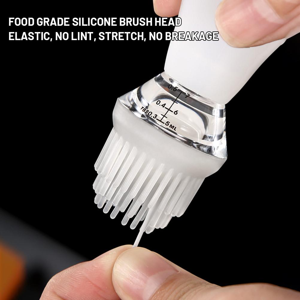 

Стеклянная бутылка для оливкового масла с силиконовой кисточкой-капельницей, дозатор для масла, бутылка для барбекю