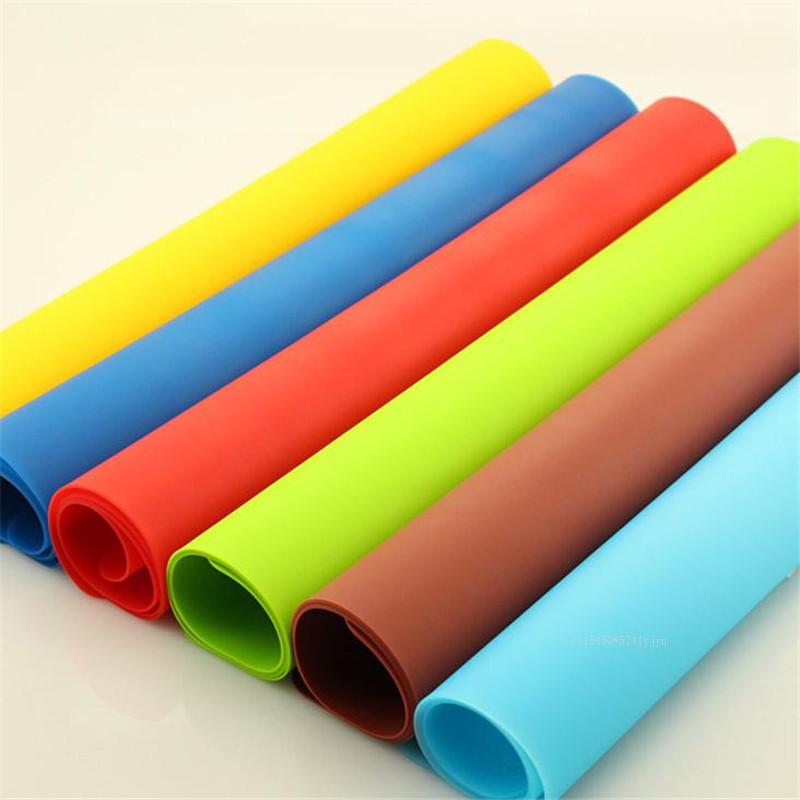 40 * 30cm Mat de Silicon Culoare Solidă pentru Frământat Degrabil Antiderapant Mat pentru Predarea Copiilor Măsuțe Bune pentru Masă Suport de Pahare