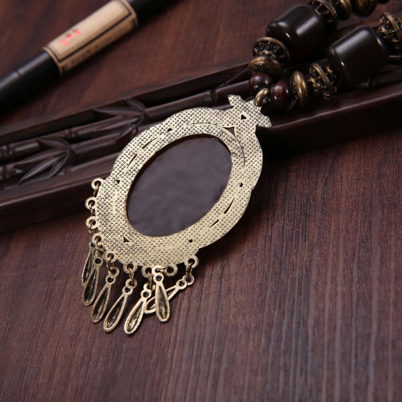 Landie Yunnan Tibetan Ethnic Style Bohemian Necklace Bead String Performance Pendant Accessories