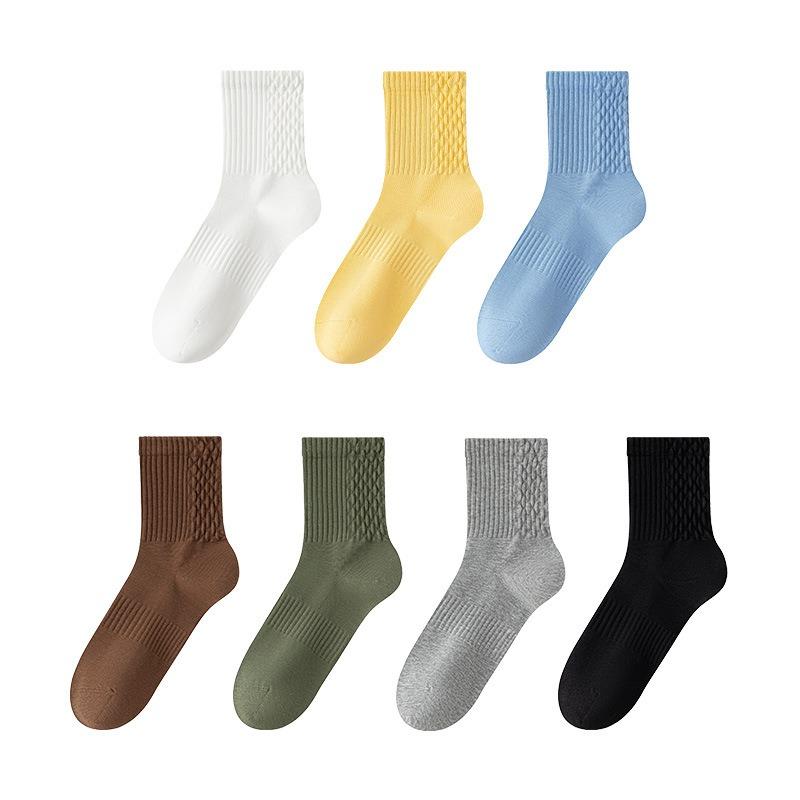 Herren Herbst Baumwolle Ätherisches Öl Feuchtigkeitsspendend Desodorierend Leichte Sport Freizeit Massage Unten Knochenlose Schlauchsocken