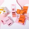 Tre färger Highlighter Rouge Palett Matt Pärlemorskimrande 3D Kontur Palett Framhävande Nässkugga Naturlig Naken Sminkpuder Kaka