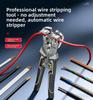 Professional-Grade Automatic Wire Stripper and Crimping Pliers - Electrician's Multi-functional Tool, No Adjustment Needed