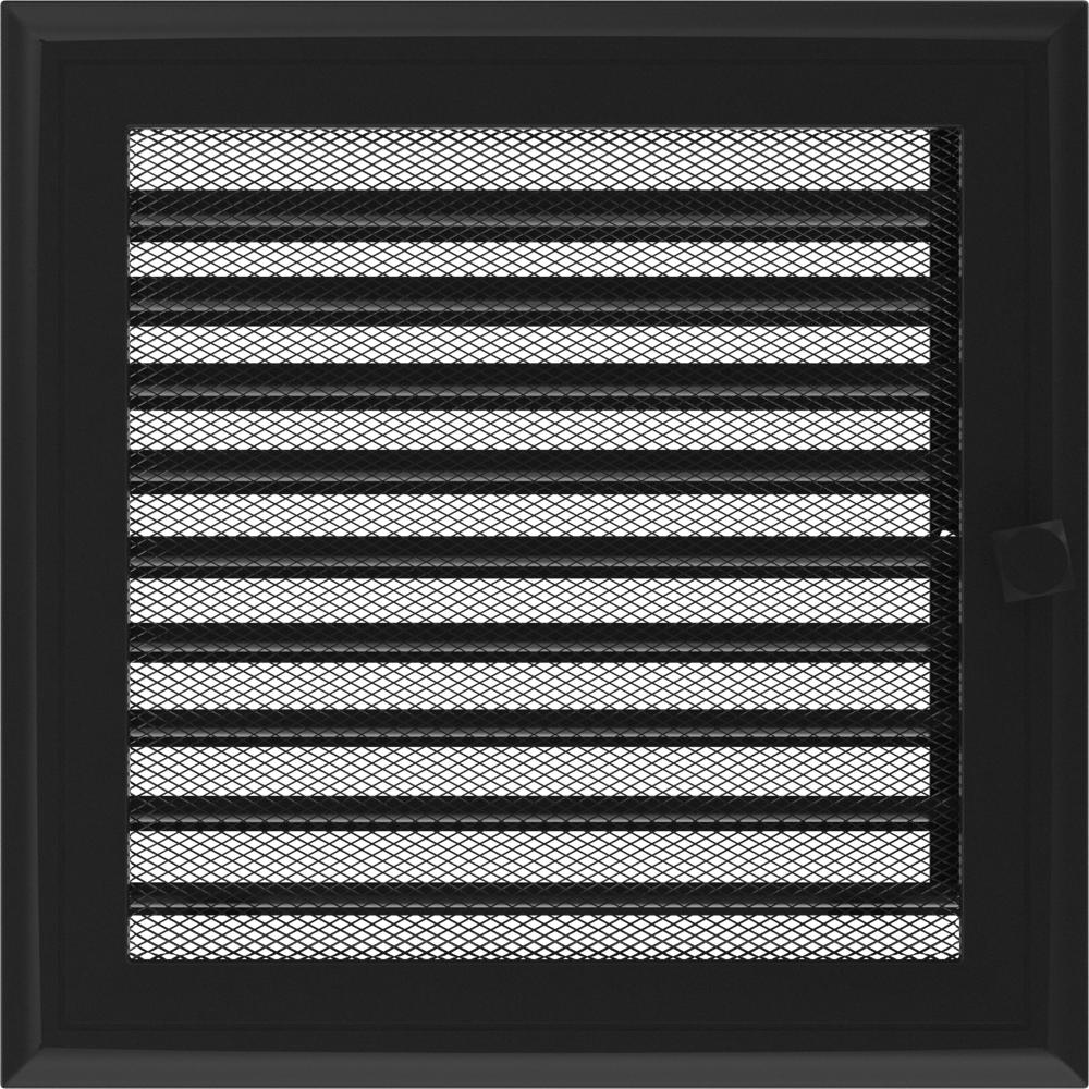 Vent Cover Oskar 22x22 černý se žaluziemi