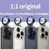 1Set Camera Lens Protector Metal Ring For iPhone 16 15 14 13 12 11 Pro Max 16 Plus 13 12 mini Full Cover Camera Tempered Glass Protective film