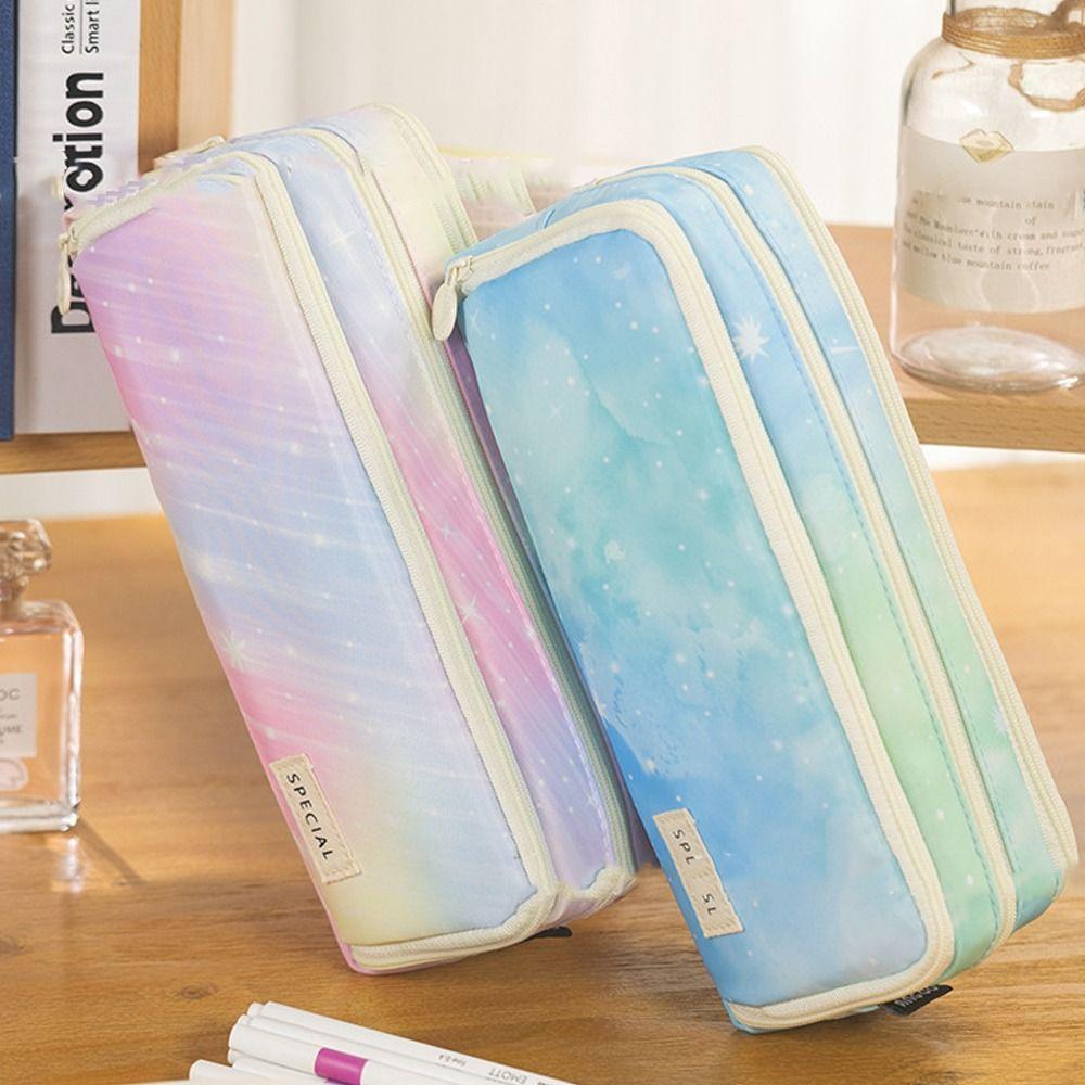 Portable Pencil Case Large Capacity Stationery Bag High Quality Pen Pouch  School Office Supplies