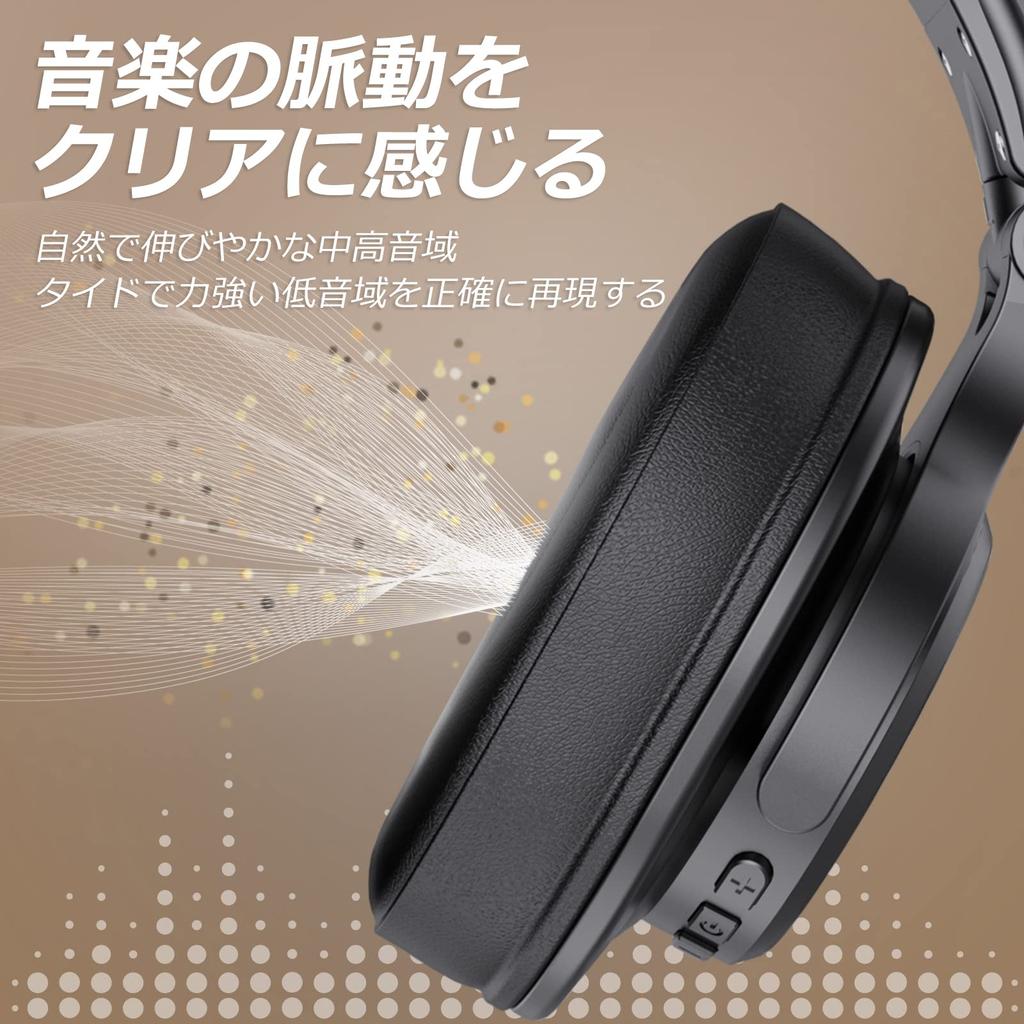 OneOdio A70 Wireless Headphones, 72 Hours Playtime, Bluetooth Headphones, Dual-Use Wired and Wireless, Over-Ear Headphones with Mic, DJ Headphones,