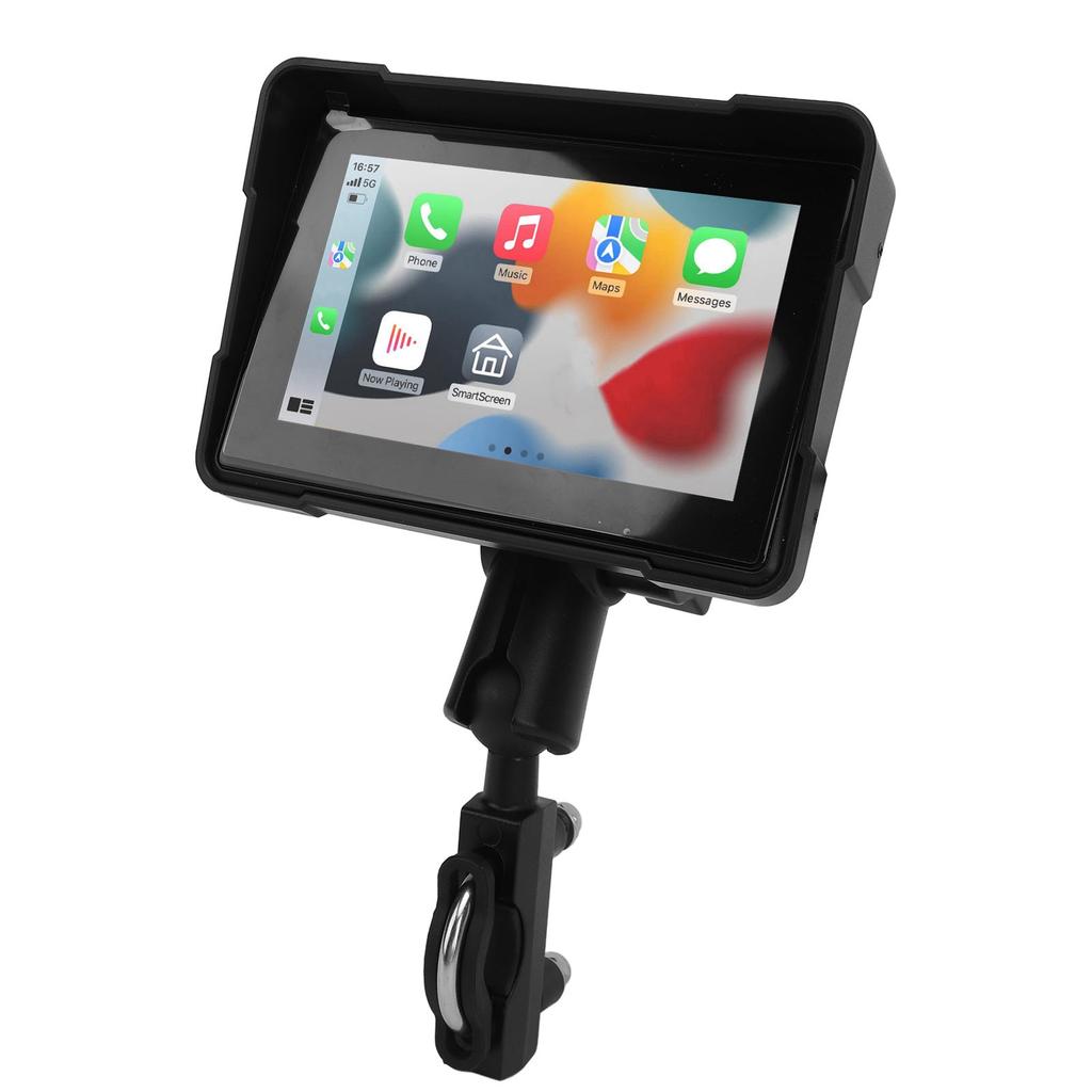 Motorcycle Navigator 5 Inch IPS Touch Screen Wireless Connection Carplay for Android Auto Portable