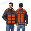 Smart Heated Winter Jacket: 27-Zone Temperature Control, Unisex Hooded Coat