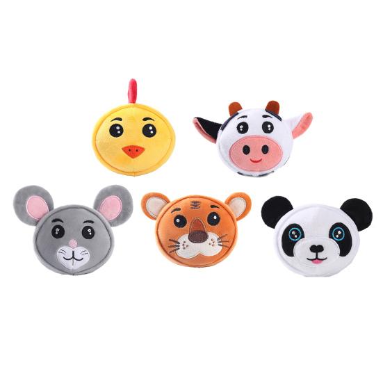Dog Chew Toy Bite Resistant Relieve Boredom Emotion Comfort Built-in Sounder Animal Plush Toy