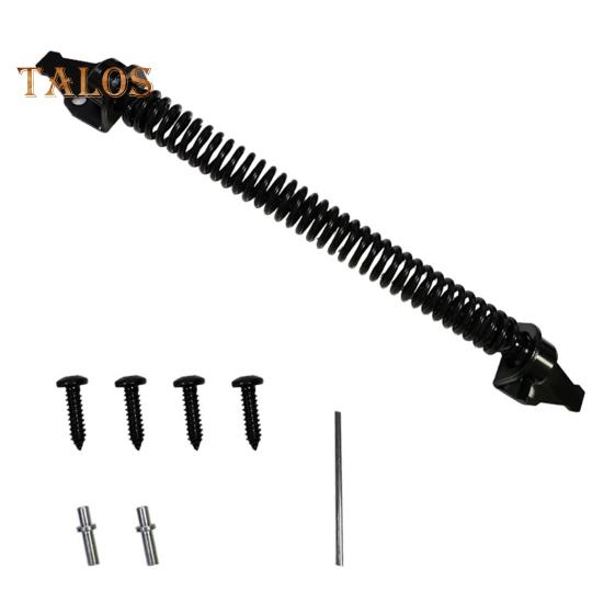Door Hinge Latch Self Closing Door Spring Adjustable Tension Outdoor Gate Closer Rust-proof Automatic Fence Door Latch for Wooden Heavy Duty Gates