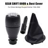 Manual 5 Speed Gear Shift Knob Stick Lever Shifter HandBall Gaiter Boot Case For Citroen Berlingo for Peugeot Partner 2008-2018