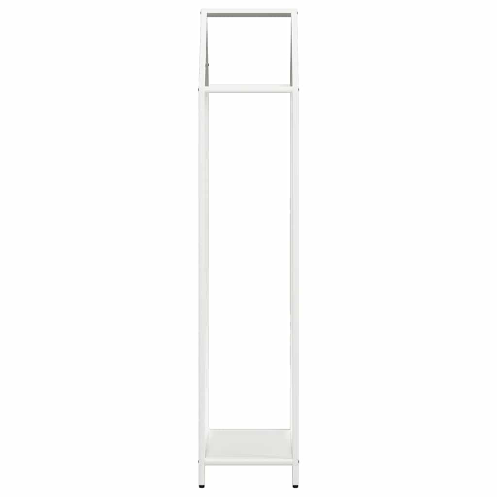 Firewood Rack White 40 x 25 x 120 cm Cold Rolled Steel