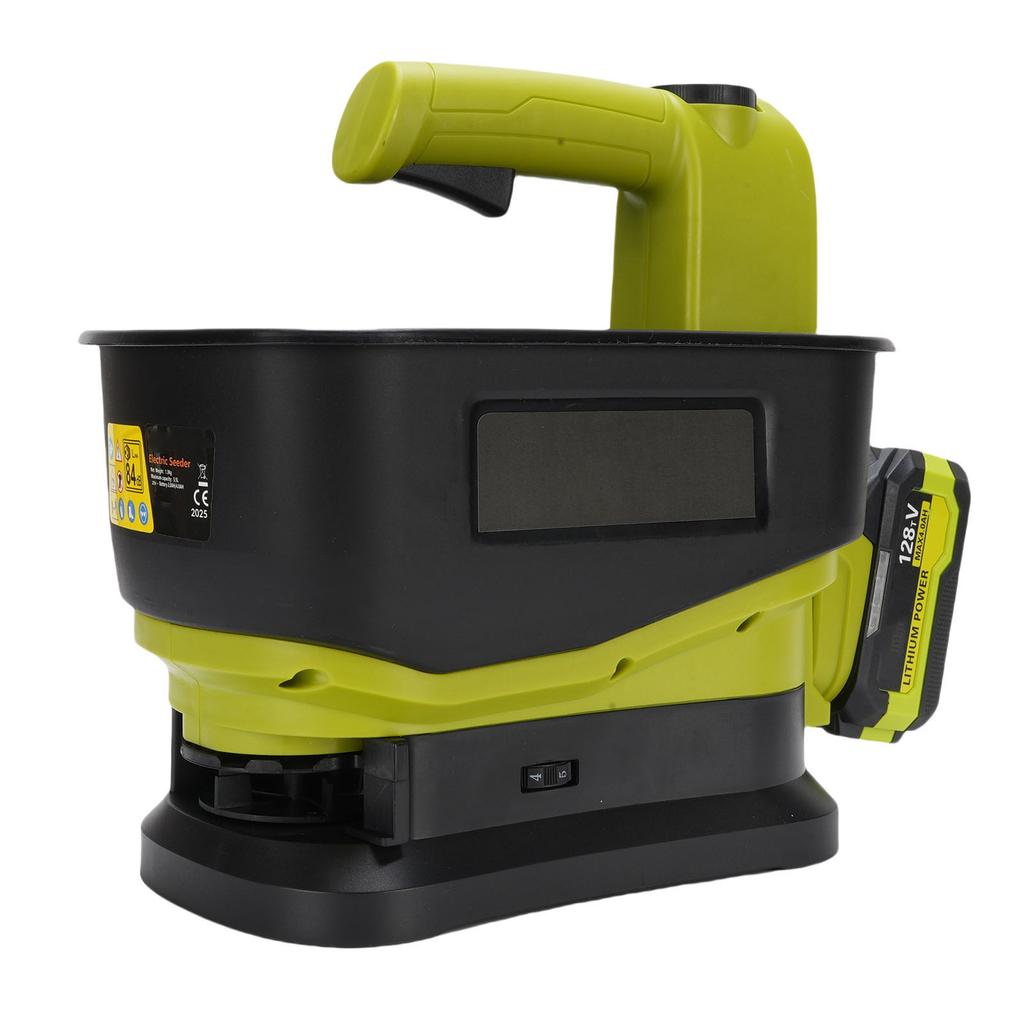 Cordless Seed Spreader, Battery Operated Salt Spreaders, Portable Fertilizer Broadcast Spreader for Lawn Garden Grass Seeds Available All Year Round.