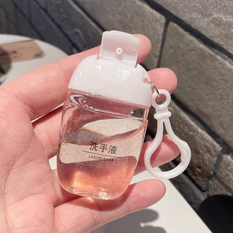 10 Pcs 30Ml Mini Soap Dispenser Container Diy Portable Refillable Bottles With Hook Hand Sanitizer Cosmetics Container Outdoor