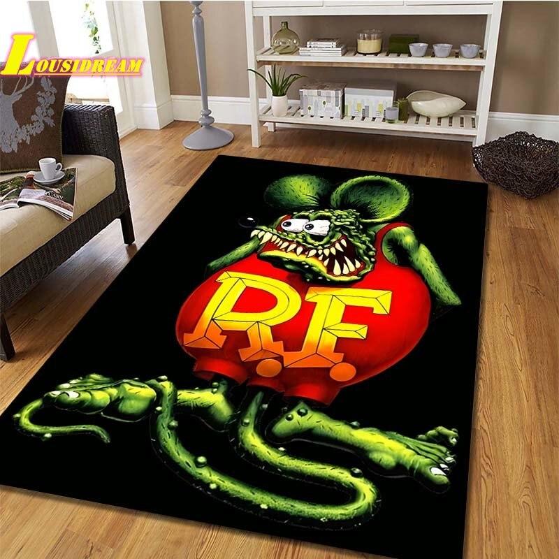 Alfombra Rat Funk Alfombra de Juego para Niños Alfombra para Gatear Alfombra para Sala de Estar Dormitorio Alfombra para Cocina Baño Balcón Alfombra Antideslizante Accesorios de Fotografía