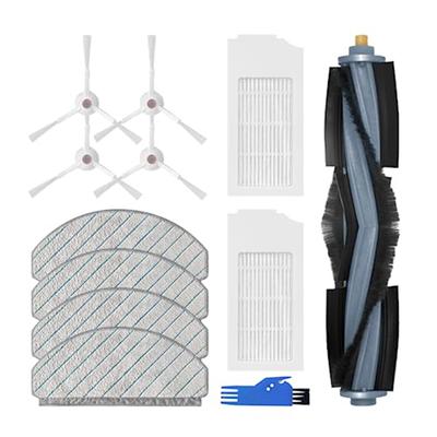 A65T-1Set Ersatz-Zubehör Passend für Ecovacs Deebot T10+, Hauptbürste, Filter, Seitenbürsten, Mopptücher, Bürstenreinigungswerkzeug