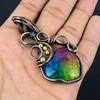 Rainbow Solar Quartz 999 Copper Wire Wrapped Pendant, Handmade Gemstone Pendant Jewelry, Gifts For Wife Brand New Pendant