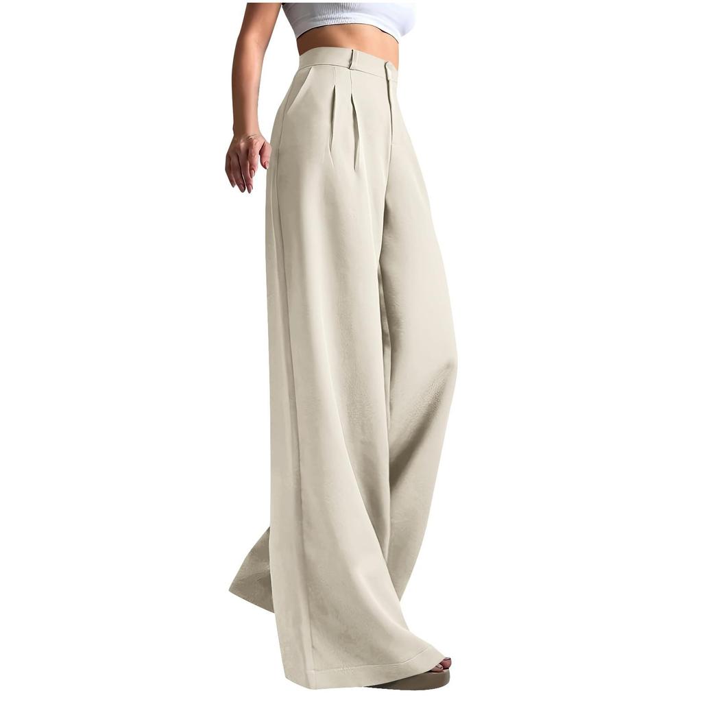 Work Pants Women Business Casual High Waisted Wide Leg Trousers Dressy Work Outfits