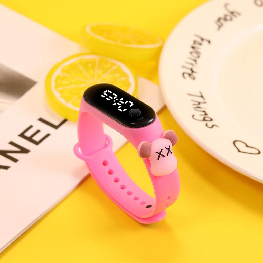 Superman LED Cartoon Doll Student Trend Waterproof Electronic Watch