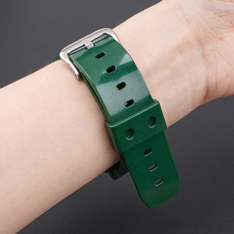 Pryžový sportovní řemínek pro Casio G-SHOCK DW-5600 GA-2100 GW-M5610 DW-6900 16mm Perleťový TPU Muži Ženy Náhradní náramek Řemínek na hodinky
