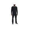 Under Armour Solid Color Crew Neck Sweater Men Sweater Black 1373684-001