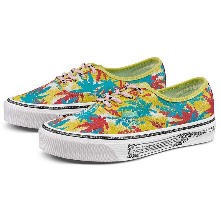 Aries X Vans OG Authentic LX Weed Muted Unisex Sneakers Multi-Color VN0A4BV99QW
