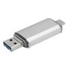 U Disk 3-in-1 Aluminiumlegierung HighSpeed Silber USB3.0 Flash Disk für Mobiltelefone Computer(256 GB )