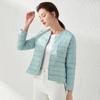 New Women Spring Winter Ultralight Down Jacket Warm Collarless Padded Parka Portable O Neck Puffer Overcoat Female