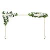 Over the Table Rod Stand with Clamps, Adjustable 71-249 Cm Length & 33-106 Cm Height, Table Arch Stand with Floral Accessories, Gold Balloon Frame for