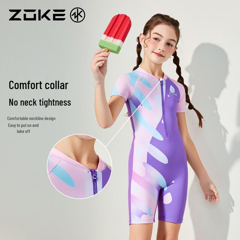 Zoke Girls  Professional Training One-Piece Swimsuit 16