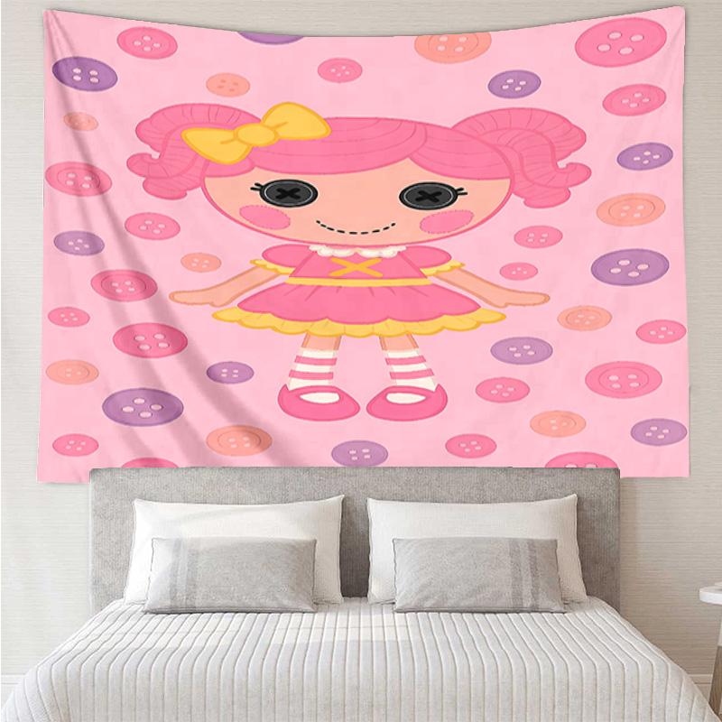 Lalaloopsy Tapestry for Bedroom Aesthetic Classroom Tapestries Wall Hanging for Living Room Dorm Office,Ideal Creative Gift