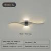 New Stylish Elegant Modern Black LED Wall Light - Chic Contemporary White Interior Lamps - Sleek Indoor Decor Accent for Living