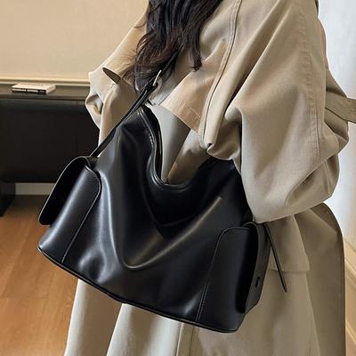 Retro Large-capacity Bag Women's 2025 New Casual Fashion Tote Bag High-end Sense Niche Shoulder Messenger Bag Tide