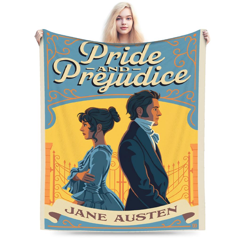 Pride and Prejudice Blankets Quality Super Warm  Throw Blanket Winter Children Couch Chair Sofa Bed Graphic Bedspread