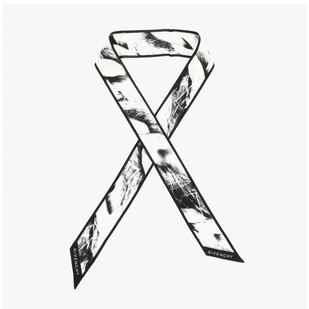 Givenchy Skinny Twill Silk Scarf Bg00lzg002