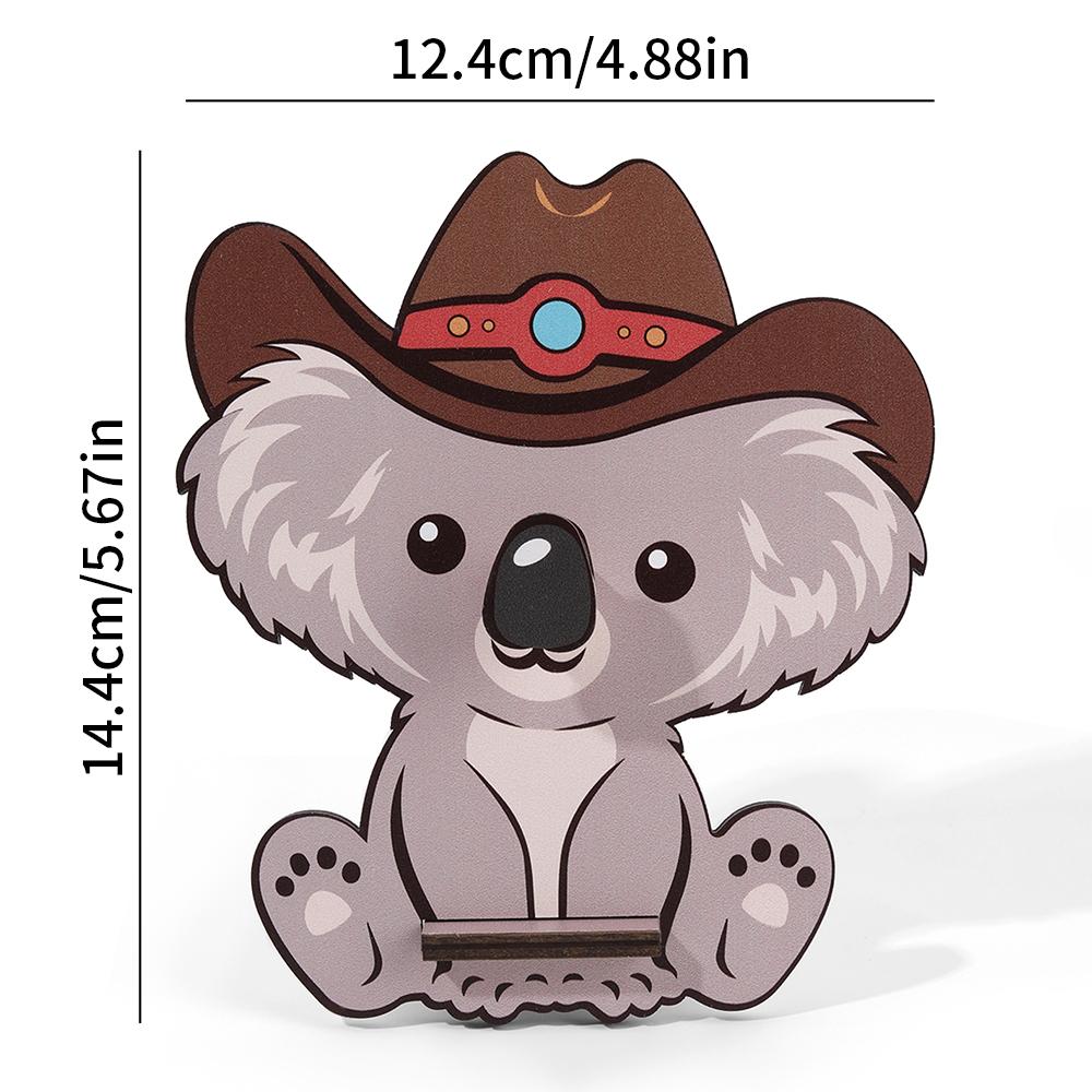 

3D Cartoon Koala Glasses Frame Cute Animal Glasses Frame Sunglasses Display Rack Hand-carved Home Wooden Decoration Home Storage