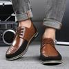 Men Dress Shoes Business Shoes British Style Soft Sole Men Leather Shoes Plus Size Casual Shoe Oxfords Designer Lace-up Men Shoe