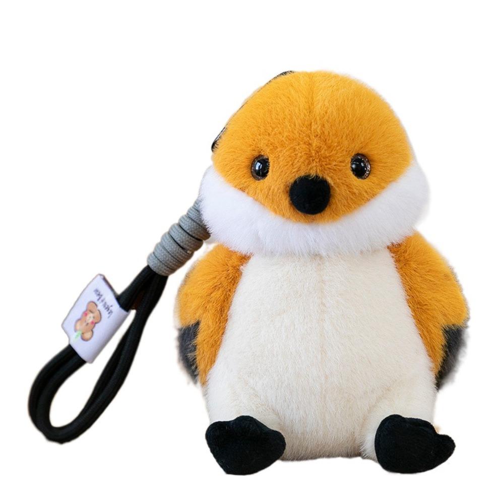 

Cute Animal Bird Plush Keychain Simulation Furry Birds Keyrings Bird Doll Pendant Bag Pendant Style 5
