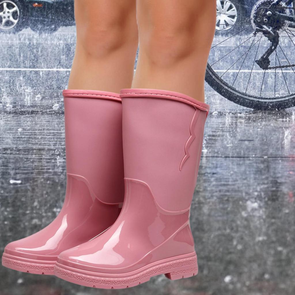Rain Boots for Women Garden Shoes Waterproof Trendy Footwear Portable Anti Slip Rainboots