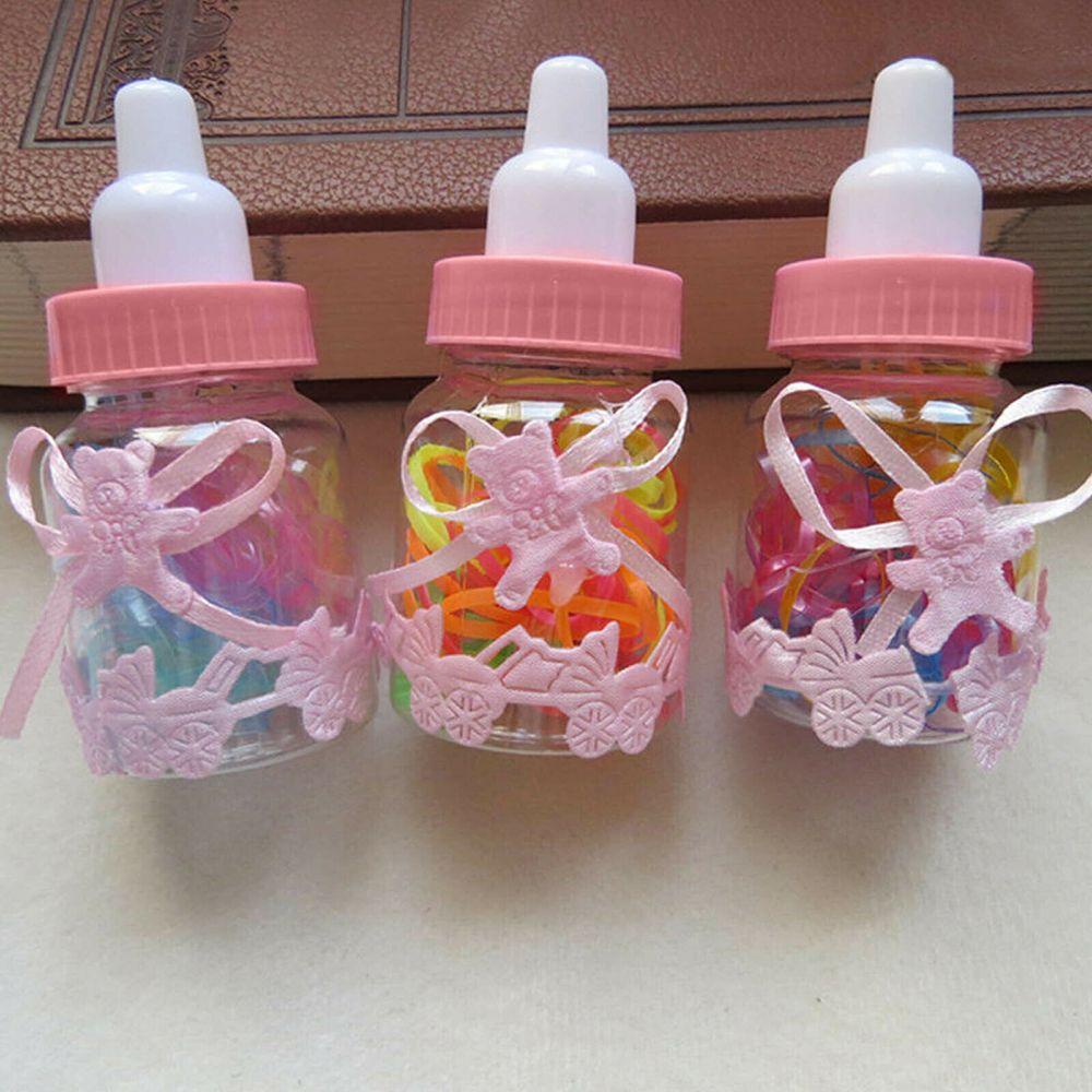Cute Transparent Christening Party Favour Decoration Favour Bottle Candy Box Fillable Bottles