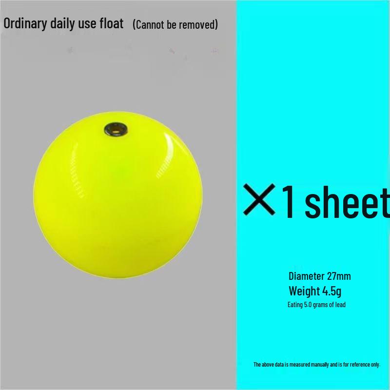 Ceramic Ring Fishing Float with Built-In Counterweight for Crucian Carp - Nylon, Semi-Water, Copper Ring Buoyancy Ball