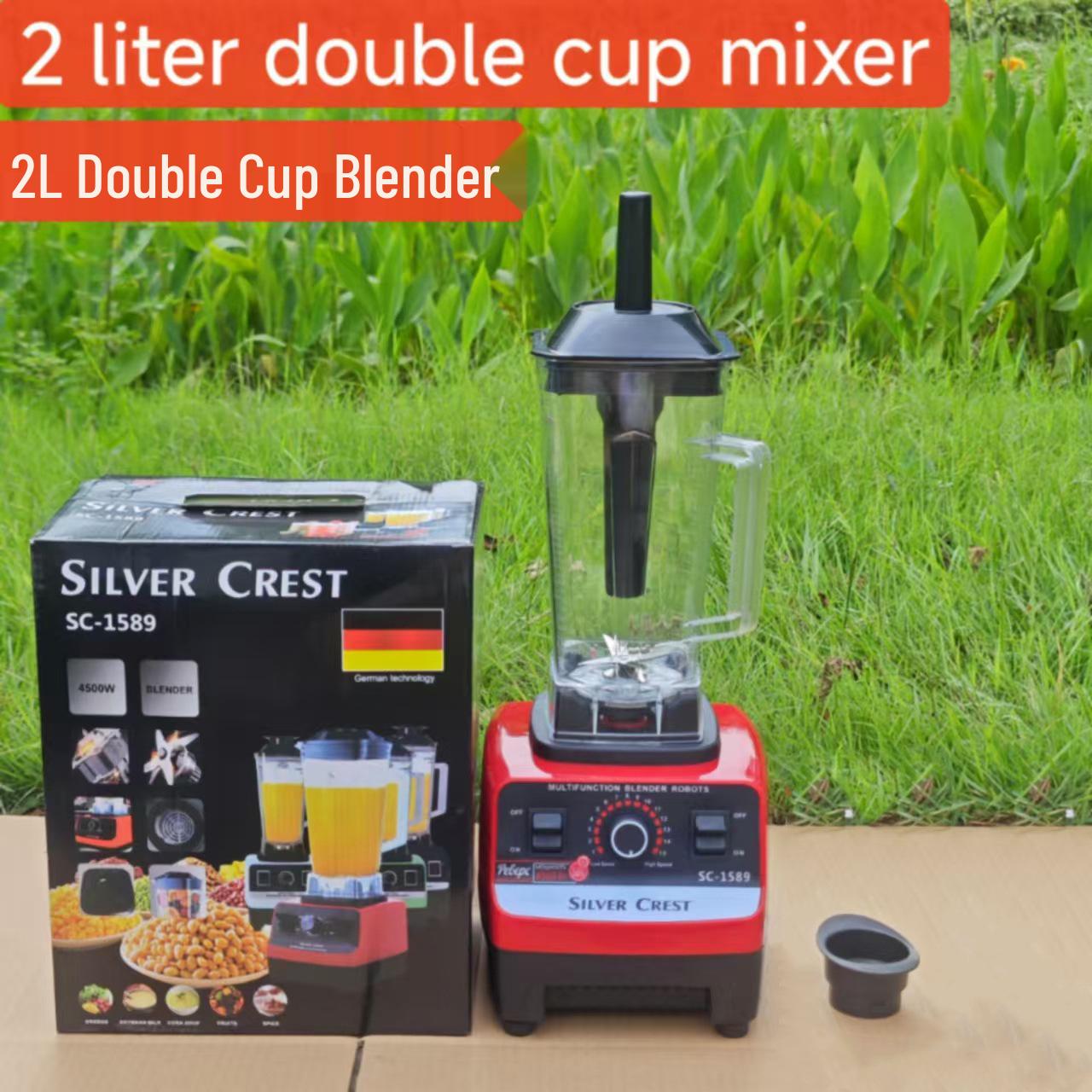 

8-in-1 Stainless Steel 4L Blender & Juicer with Meat Grinder