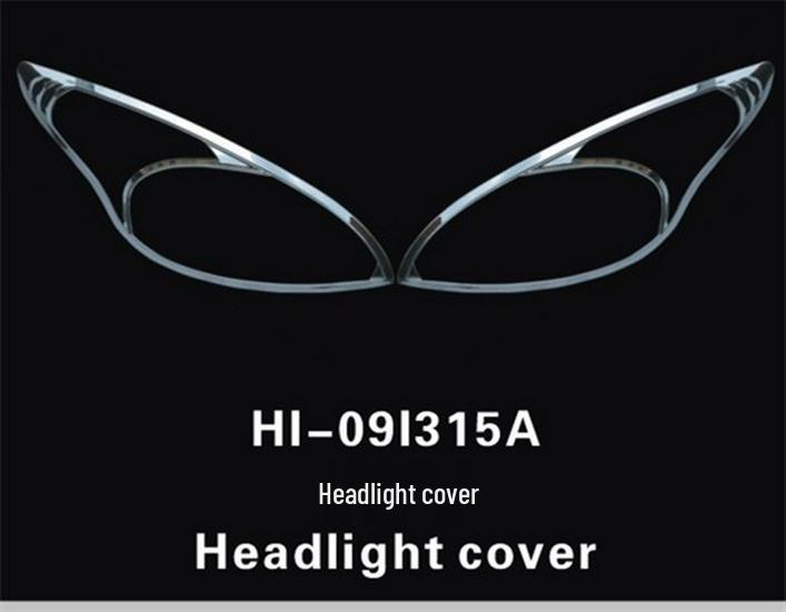 Hyundai I30 Headlight & Taillight Cover, Bright Strip & Frame, Decorative Modification Sticker