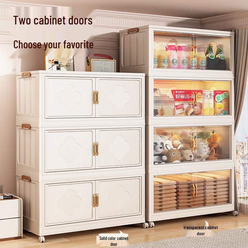 ZhongEn Foldable Multi-layer Plastic Storage Cabinet