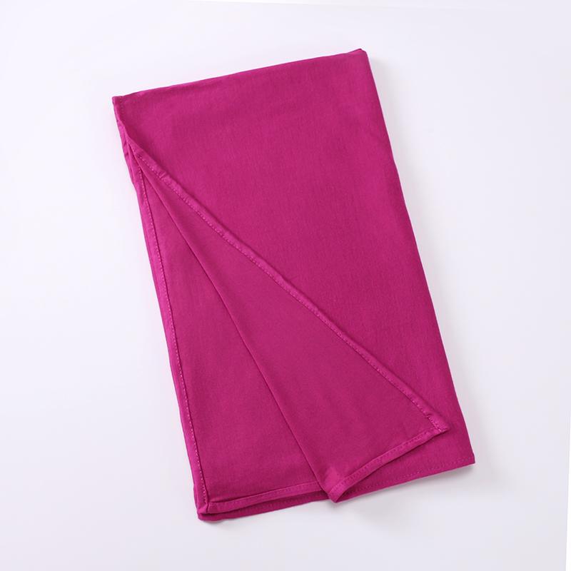 Jersey Scarf Stretchy Hijab Plain Head Scarves  Women Cotton Headwrap Shawl