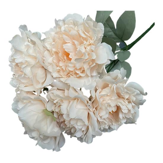 

Искусственный пучок пионов, устойчивый к ультрафиолетовому излучению, искусственные пионы, реалистичная искусственная ветка пиона для домашнего декора, вечеринки, свадьбы, центрального украшения, цветочных композиций