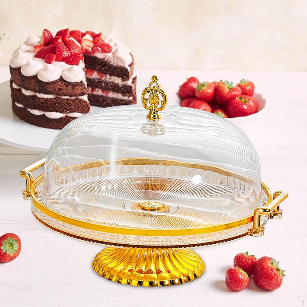 Vorspeisen- und Dessert-Servierplatte, Runder Fuß-Kuchenständer für Süßigkeiten, Cupcakes,