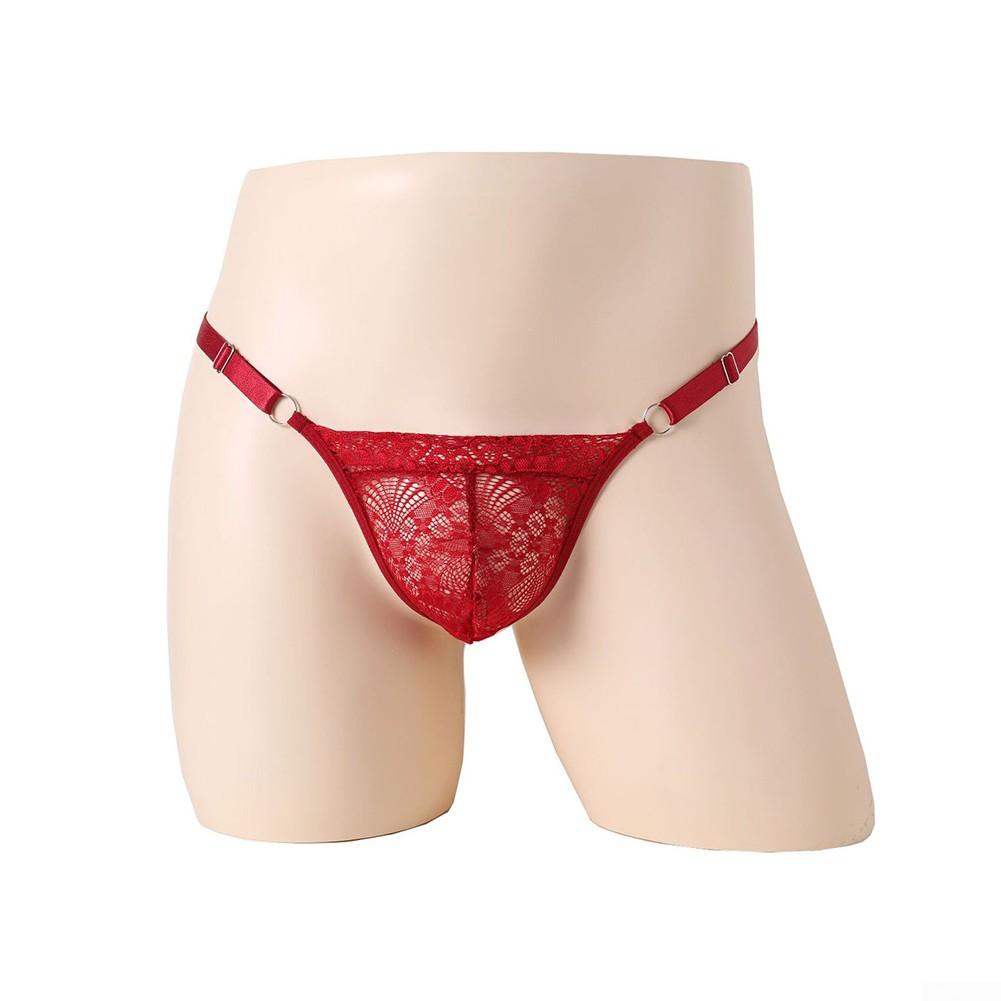 Underwear Lace Thongs Briefs Bulge Pouch G-String Low Waist