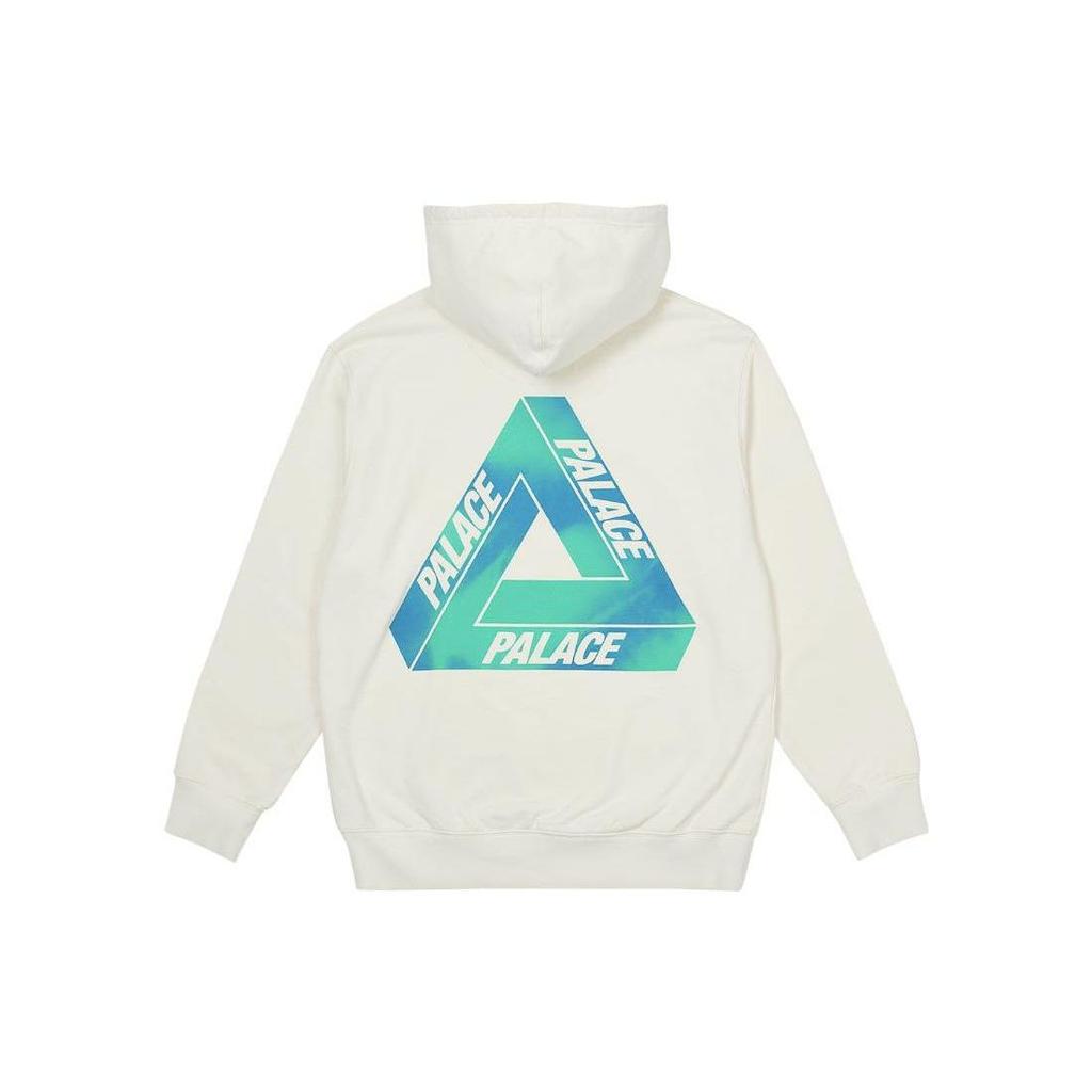 Palace Reacto Tri-Ferg Hood White Unisex Tops P24CS082